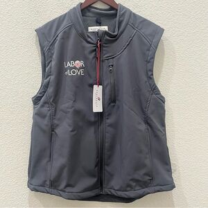 Boathouse Vest Soft Shell Fleece Lined Gray Full Zip Jacket Sz XL *NWT